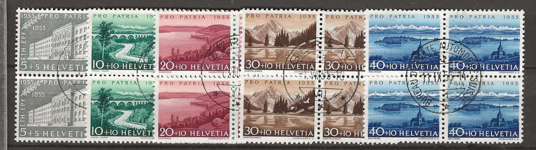 Alle Briefmarken: PP055 - Pro Patria 1955 B4 obl. – Gebraucht aus Trélex von Phil_Albert