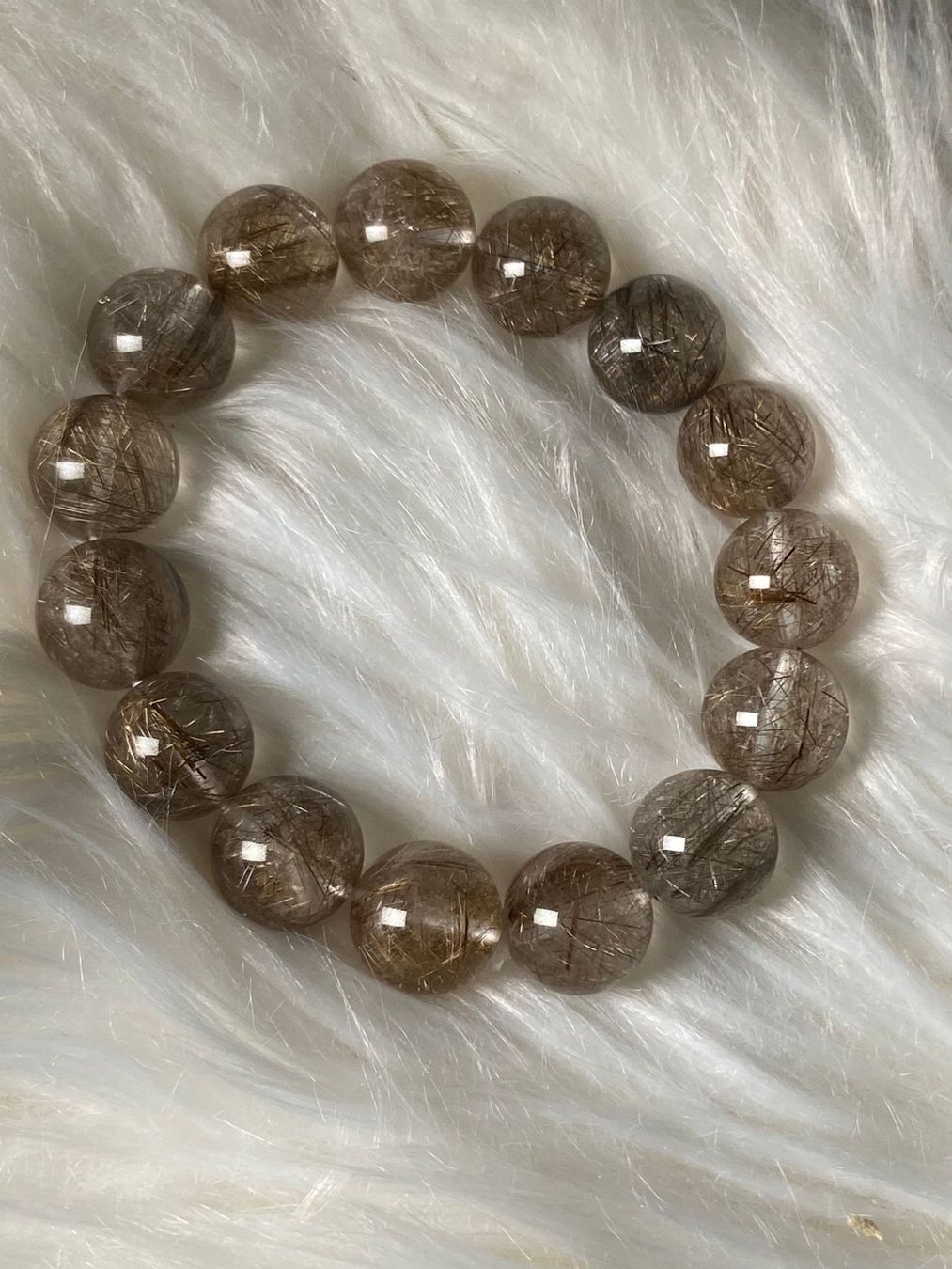 Pietre preziose: Silber-Rutilquarz-Armband – Nuovo (secondo la descrizione) da Neuheim venduto da m.hald 1