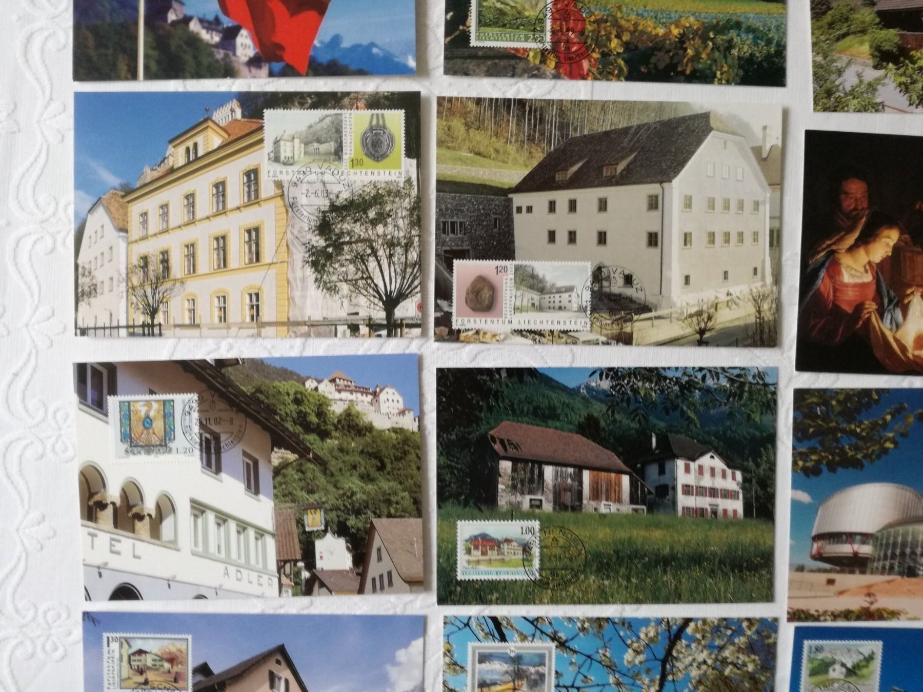 Tutti i francobolli: 25 AK verschiedene Maximumkarten Liechtenstein – Usato da Zürich venduto da Tolima194 4
