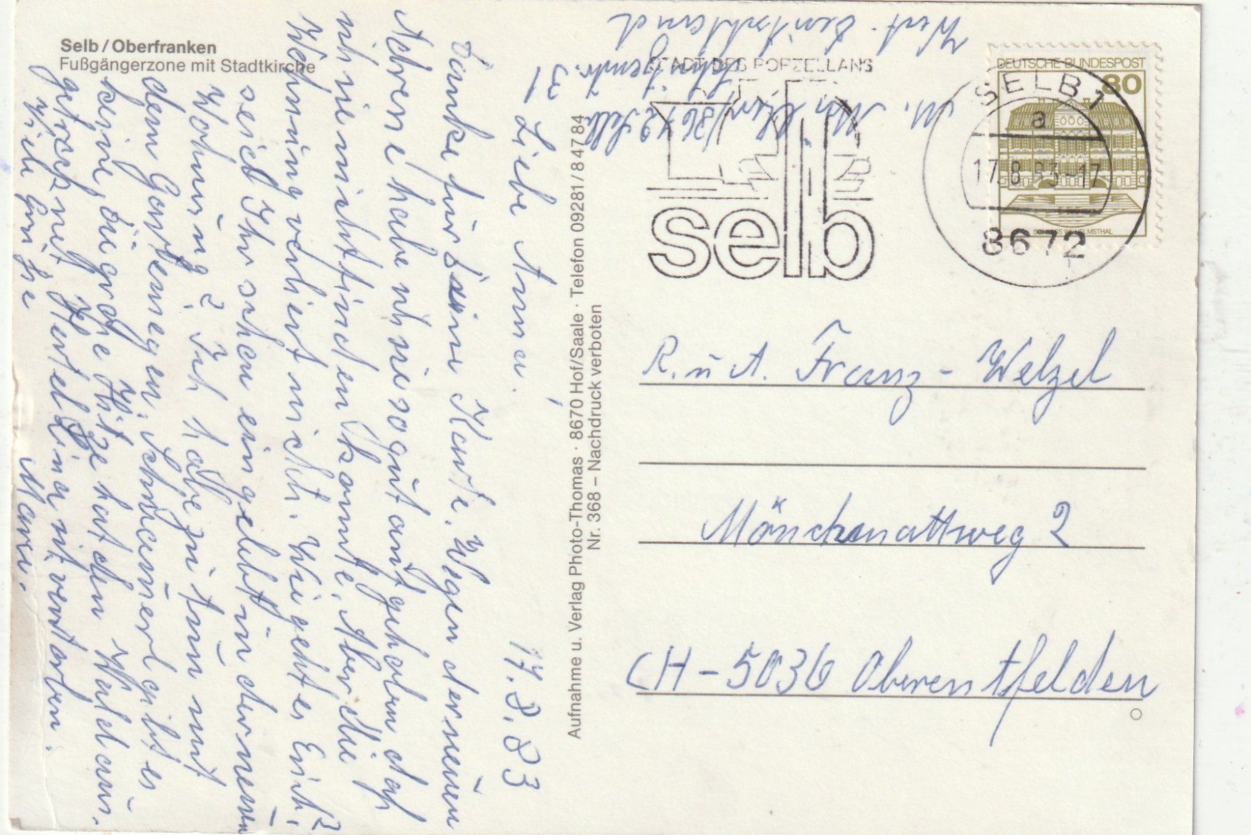 Cartoline postali: Oberfranken – Usato da Lumbrein venduto da made02 1