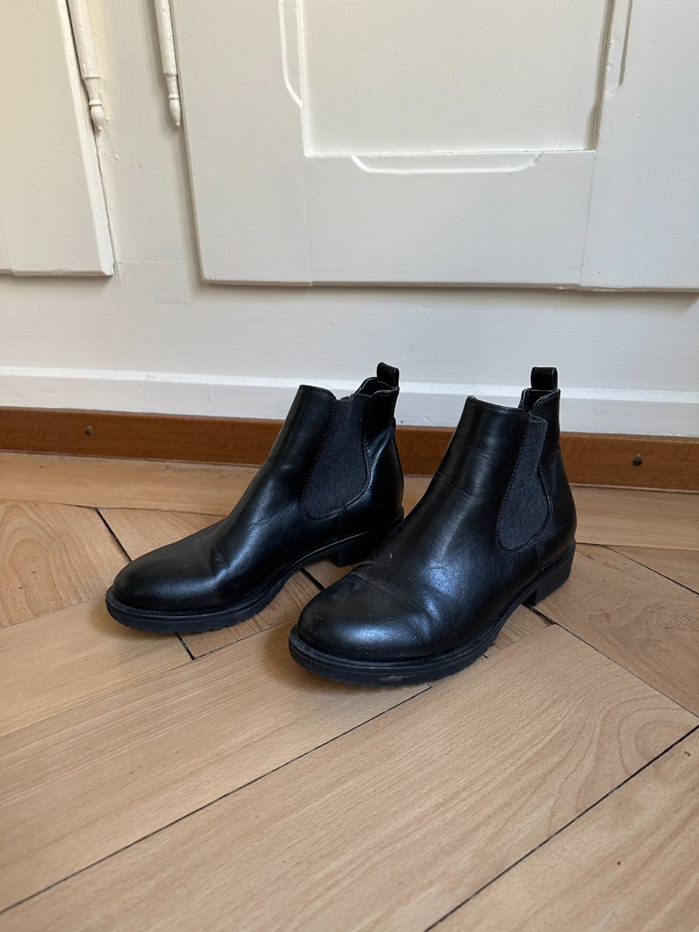 Graceland Damenschuhe: Kunstleder Stiefelette schwarz 36 – Gebraucht aus Zürich von Diazaio