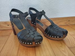 Plateau Sandalen Leder Grösse 38