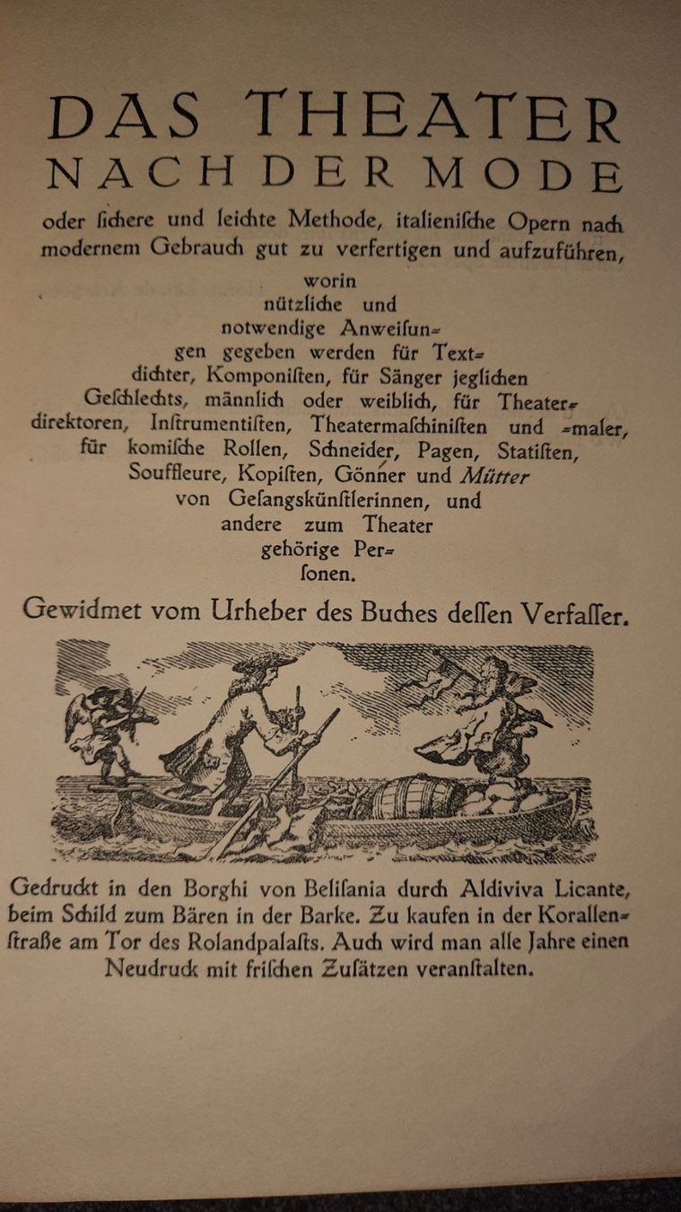 Libri: DAS THEATER  NACH DER MODE – Usato da zürich venduto da gabab 4