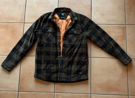 VOLCOM BOWERED FLEECE LANGARM-HEMDJACKE BISON GR M