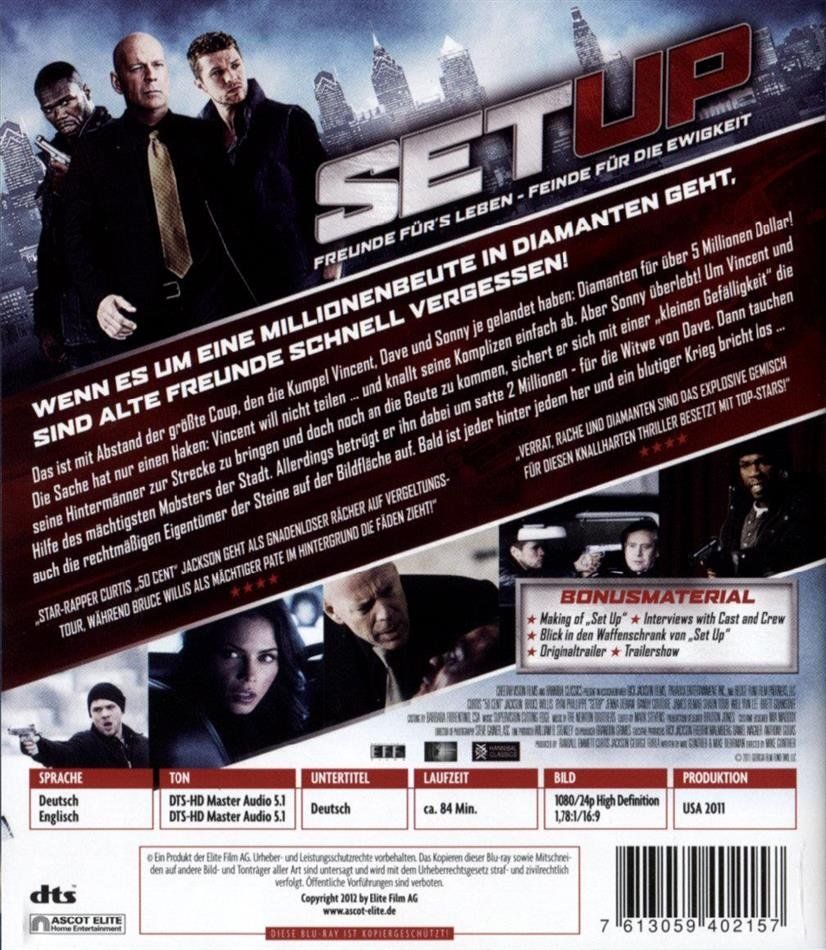 Tutti i DVDs: Set Up (2011) Bruce Willis/Ryan Phillippe/50 Cent/Granstaff – Usato da Volketswil venduto da cinephilia 1