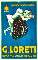 CIOCCOLATO LORETI ROMA 1930 - Manifesto originale