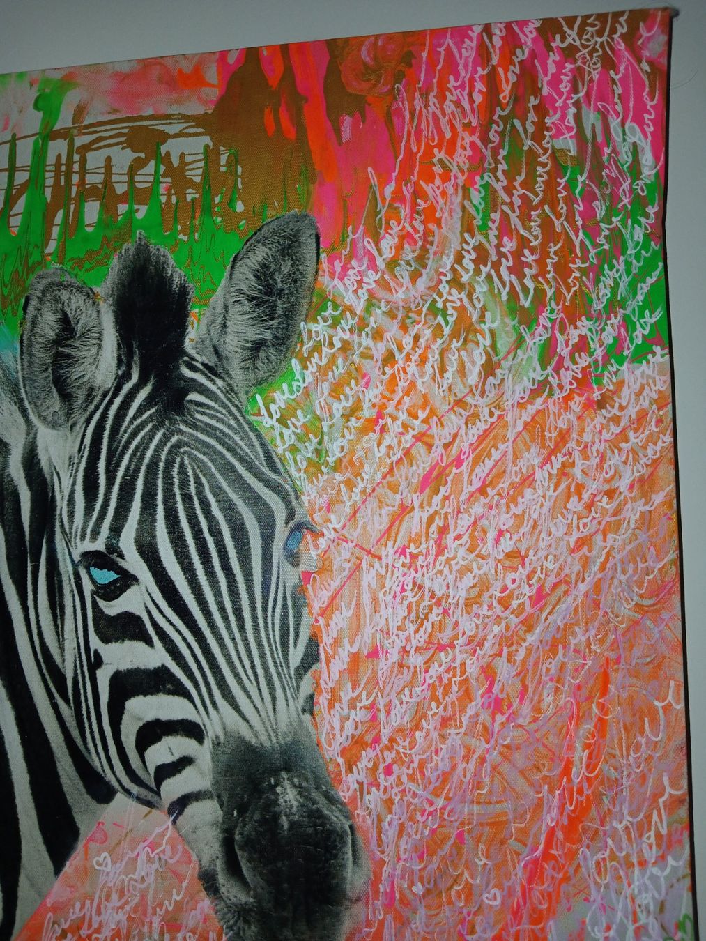 Dipinti: Zebra Gemälde Acryl Unikat – Nuovo (secondo la descrizione) da Zürich venduto da moniigaga 2