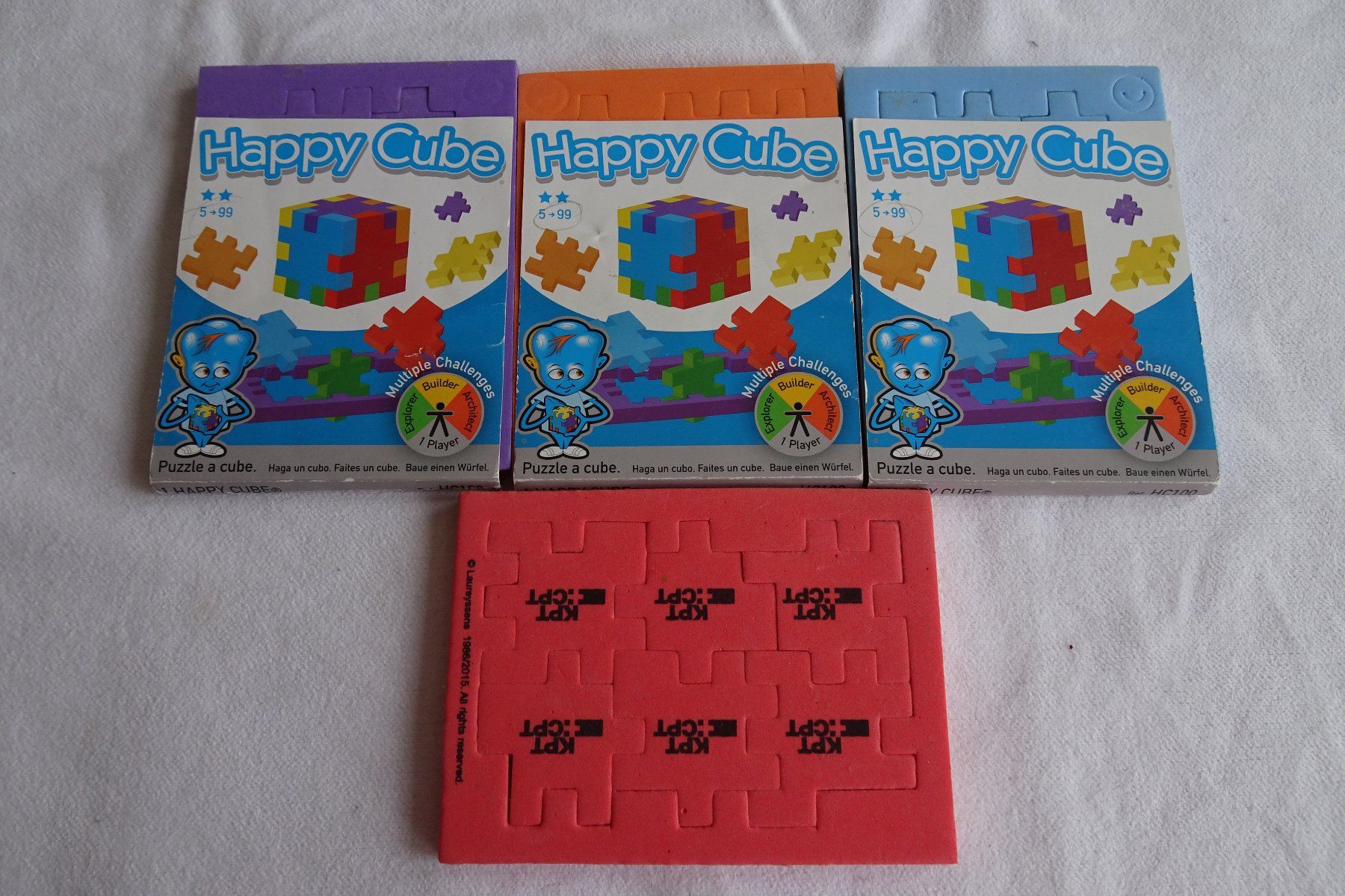 Giochi: 4 Stk Happy Cube Würfel div. Schweregrade – Usato da Strengelbach venduto da schmetterling20