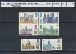 1969 Grossbritannien, "Kathedralen", ** postfrisch