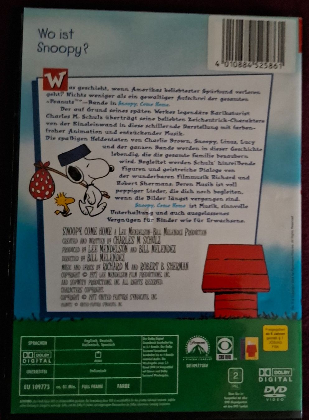 Tutti i DVDs: Snoopy Come Home – Usato da Basel venduto da mgn_ft72 1