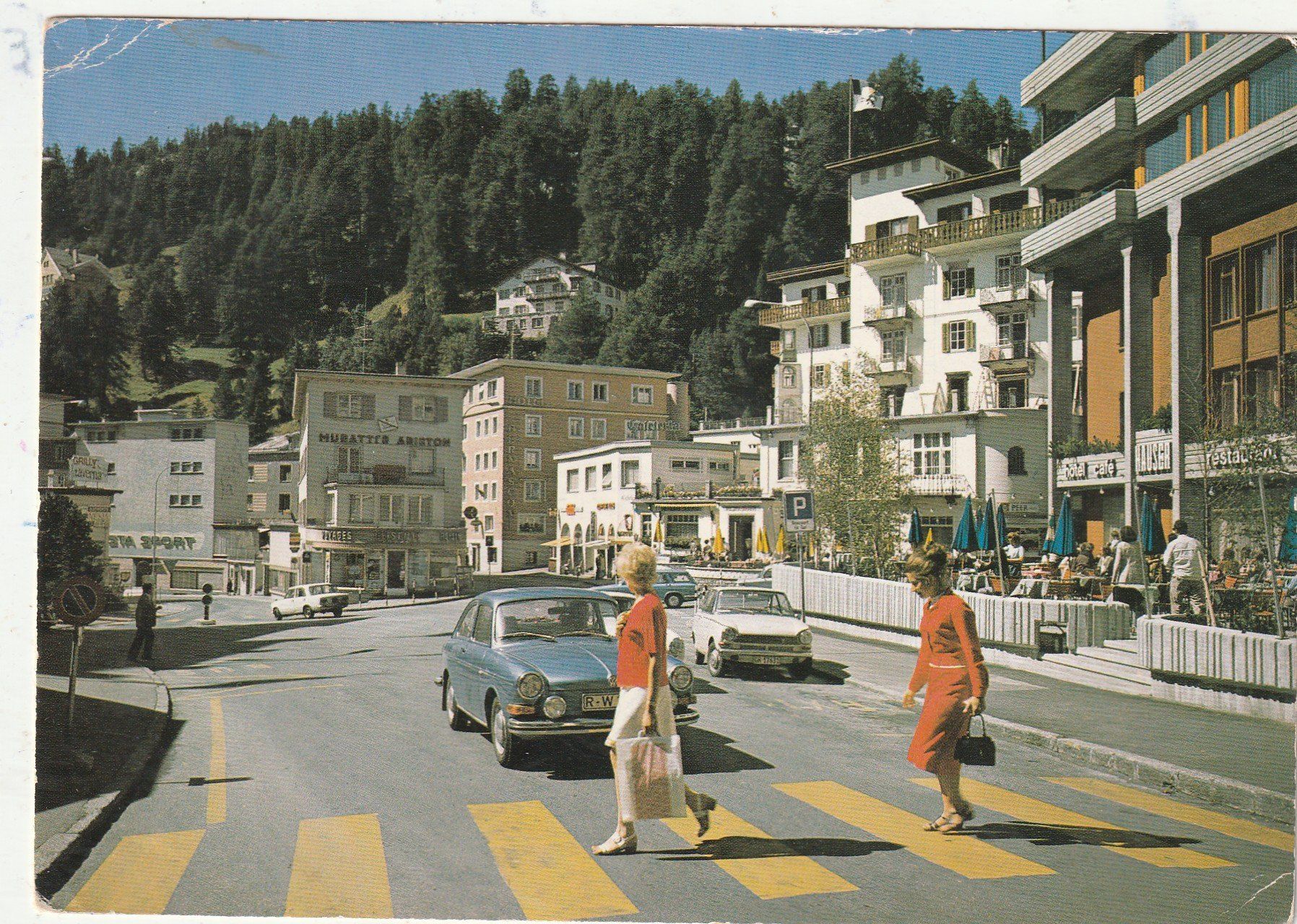 Cartoline postali: St. Moritz Dorfpartie – Usato da Lumbrein venduto da made02