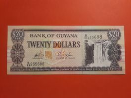 GUYANA - 20 Dollars UNC (B/64-235688)