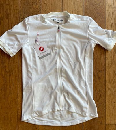 CASTELLI Cycling Shirt, short sleeve, white, size L, NEW
