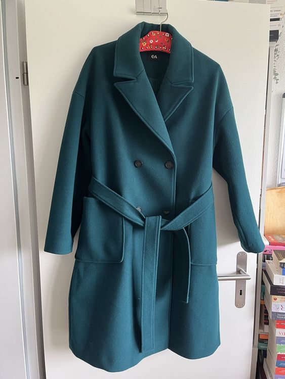 C&A Mantel petrol 42 (Gebraucht) in Kerzers für CHF 20 – mit
