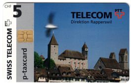 5.- TELECOM Direktion Rapperswil - Chip Geschenk Taxcard