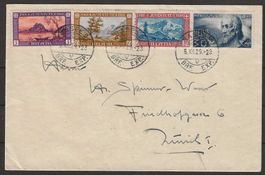 Pro Juventute Serie 1929 auf Brief
