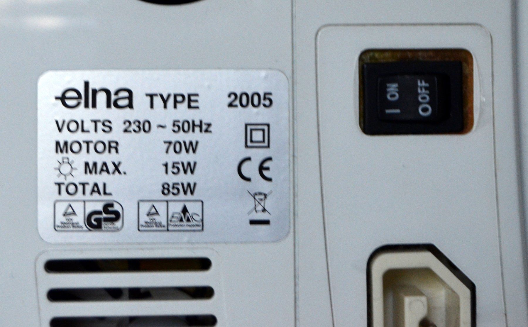 Elna Macchine da cucire: Elna 2005  Nähmaschine / Machine à coudre – Usato da Collonges venduto da arashee 4