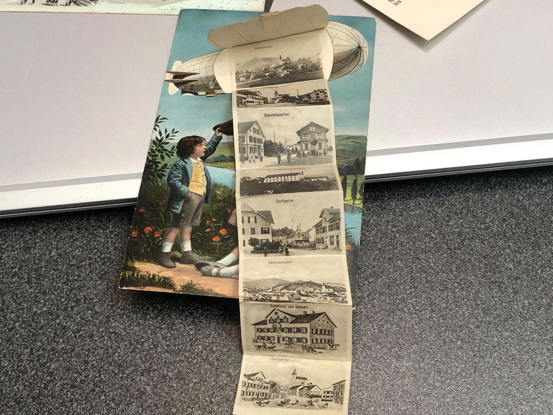Cartoline postali: 4 alte Ansichtskarten WYLA ZH inkl. Litho & Leporello – Usato da Lufingen venduto da TopAnsichtskarten 9