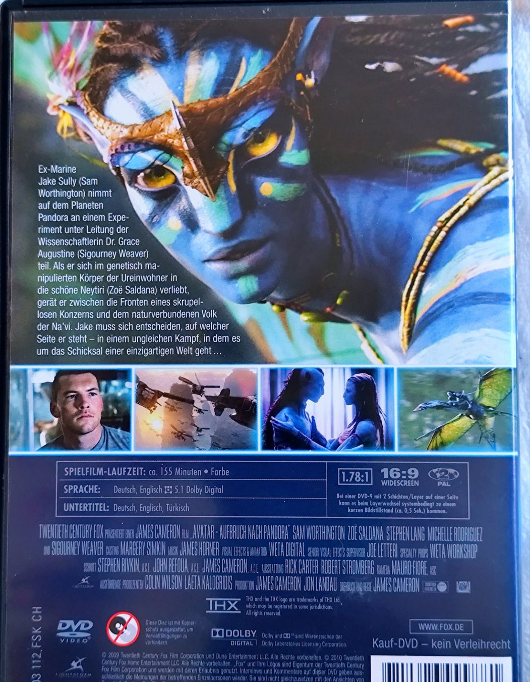Tutti i DVDs: AVATAR Spieldauer 155 Min.  Aufbruch nach Pandora DVD – Usato da Bettingen venduto da hamau2012 1