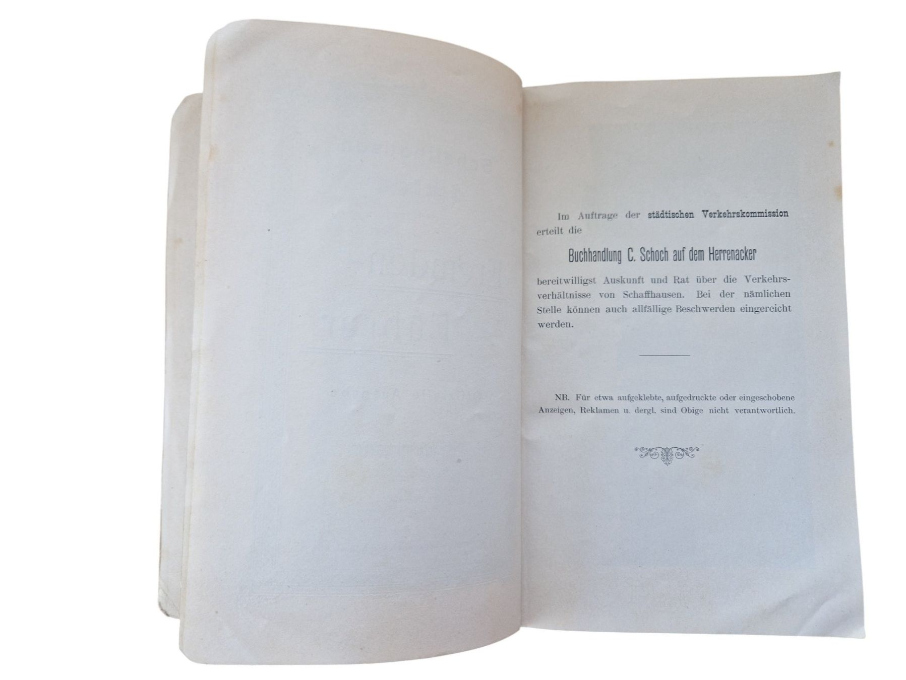 Libri: antiker Reiseführer Schaffhausen 1897 – Usato da Mörschwil venduto da aik_x8mc 3