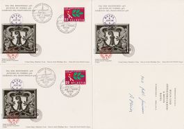 1966, Td Briefmake Base, Werdegang off. Karte. Sehr selten