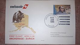 Swissair Anchorage - Zürich 04.04.1986