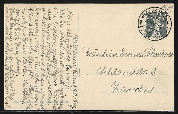 Cartes postales: Flims-Waldhäuser, Gesamtansicht mit Ber – D'occasion à Berlin par bartko-reher 1