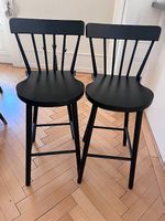 2 tabourets de bar noirs - tres bon etat