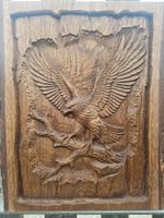 Exklusives 3D-Holzrelief „Adler“ aus massiver Eiche