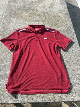 Roger Federer Nike Polo Shirt weinrot, Top Zustand!