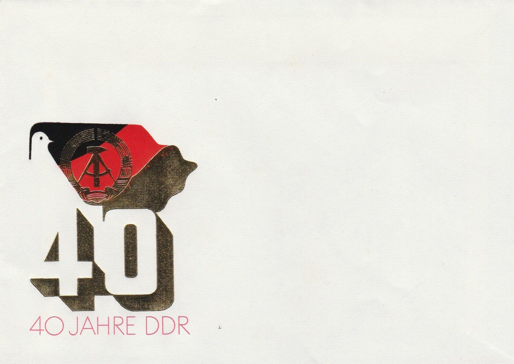 Tutti i francobolli: Briefumschlag 40 Jahre DDR – Nuovo (secondo la descrizione) da Castiel venduto da mc2017
