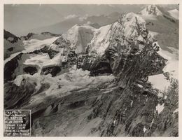 Militärische Flugaufnahme Grand Combin 1934