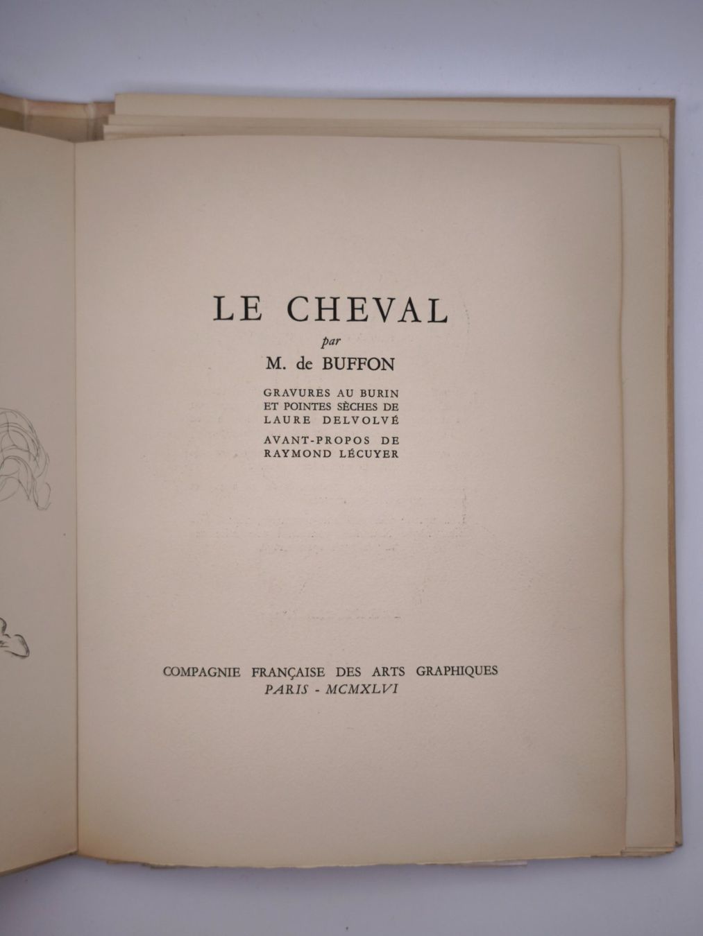 Libri: PRESSENDRUCKE - LE CHEVAL - LAURE DELVOLVE - BUFFON – Usato da Goldach venduto da Gaip 2