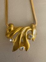 Vintage Rice Weiner Designer Kette mit Strass 70er/80er