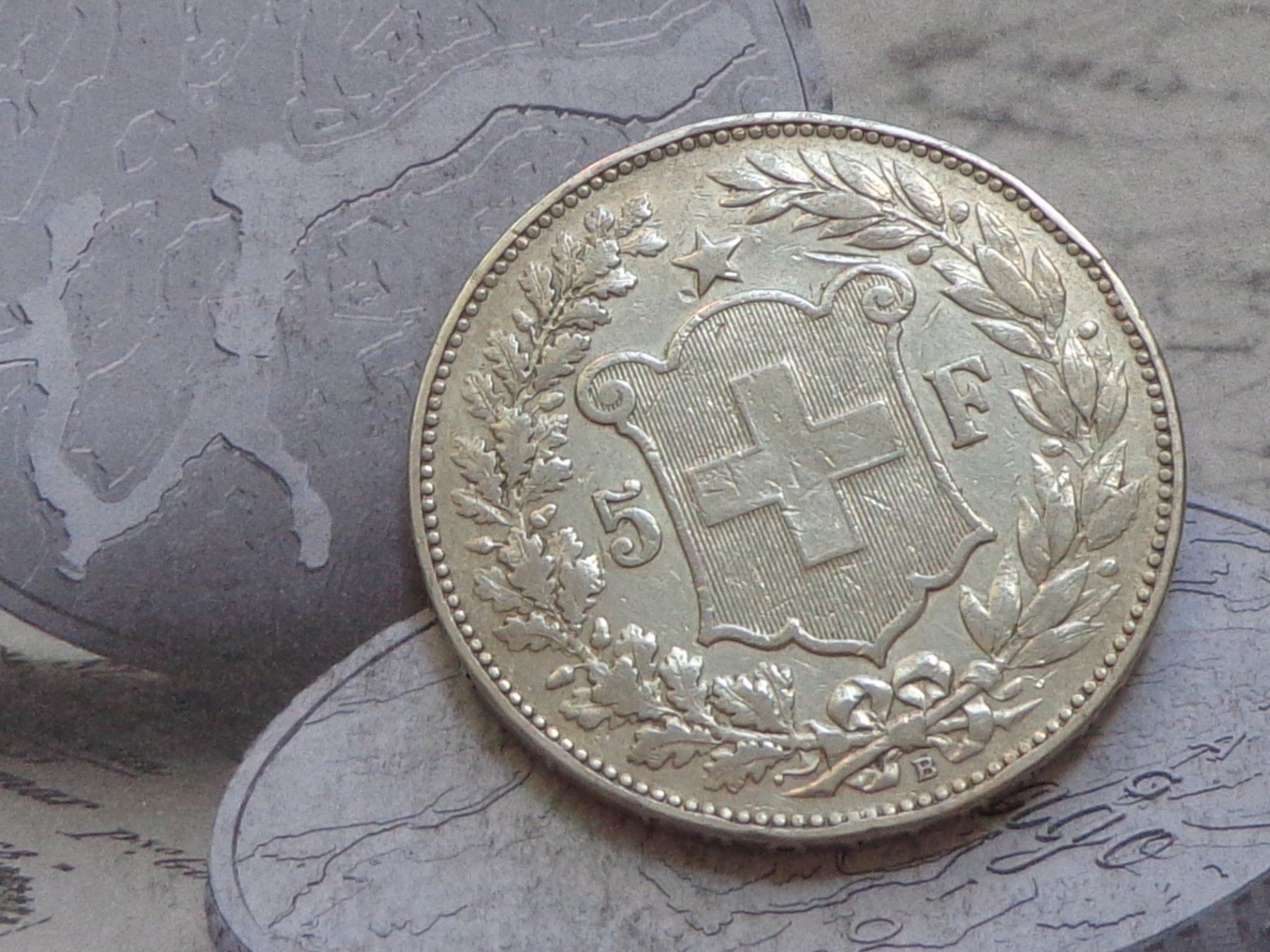 Tutti le monete: 5 Fr. 1904 B - Très belle pièce RARE – Usato da Pully venduto da UCA01 3