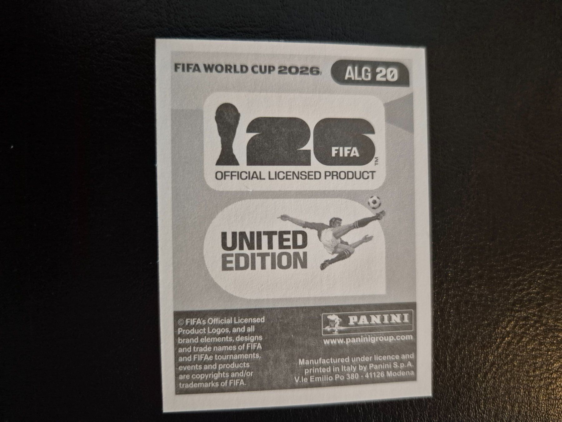 Panini Carte collezionabili: Panini WM 26 ALG 20 – Nuovo (secondo la descrizione) da Rorschacherberg venduto da AJ3108 1