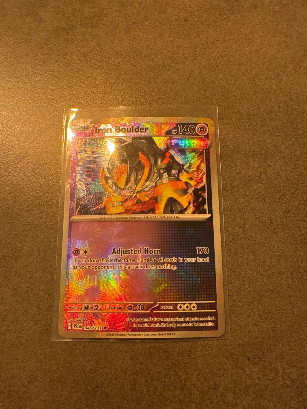 Pokémon Sammelbilder & Trading cards: Iron Boulder Pokeball 046/131 Prismatic Evolutions – Neu (gemäss Beschreibung) aus Winterthur von Fischinho
