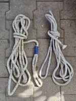 2 geflochtene Belegtau mit gebundener Schlaufe