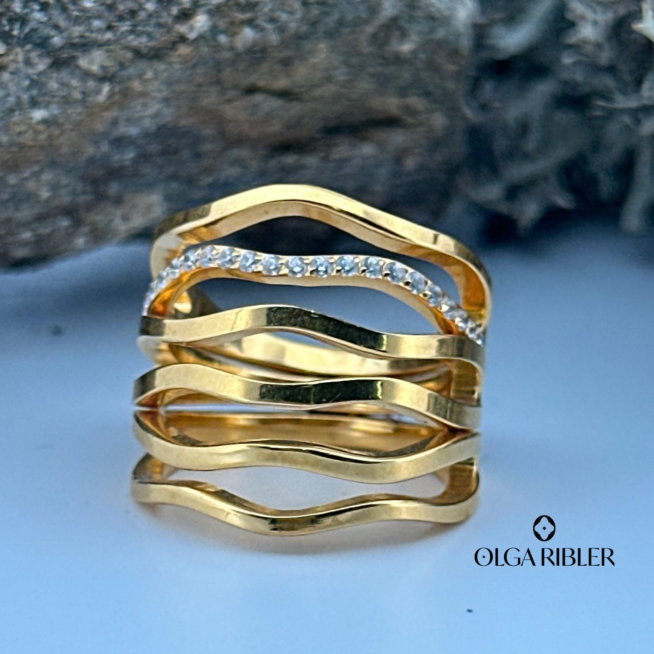 Olga Ribler Ringe: Edelstahl Ring mit Zirkonia,  Ringgrösse 51 – Neu (gemäss Beschreibung) aus Luzern von Schmuckoutlet 3