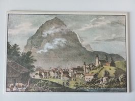 Ansicht von Glarus mit Glärnisch im Hintergrund