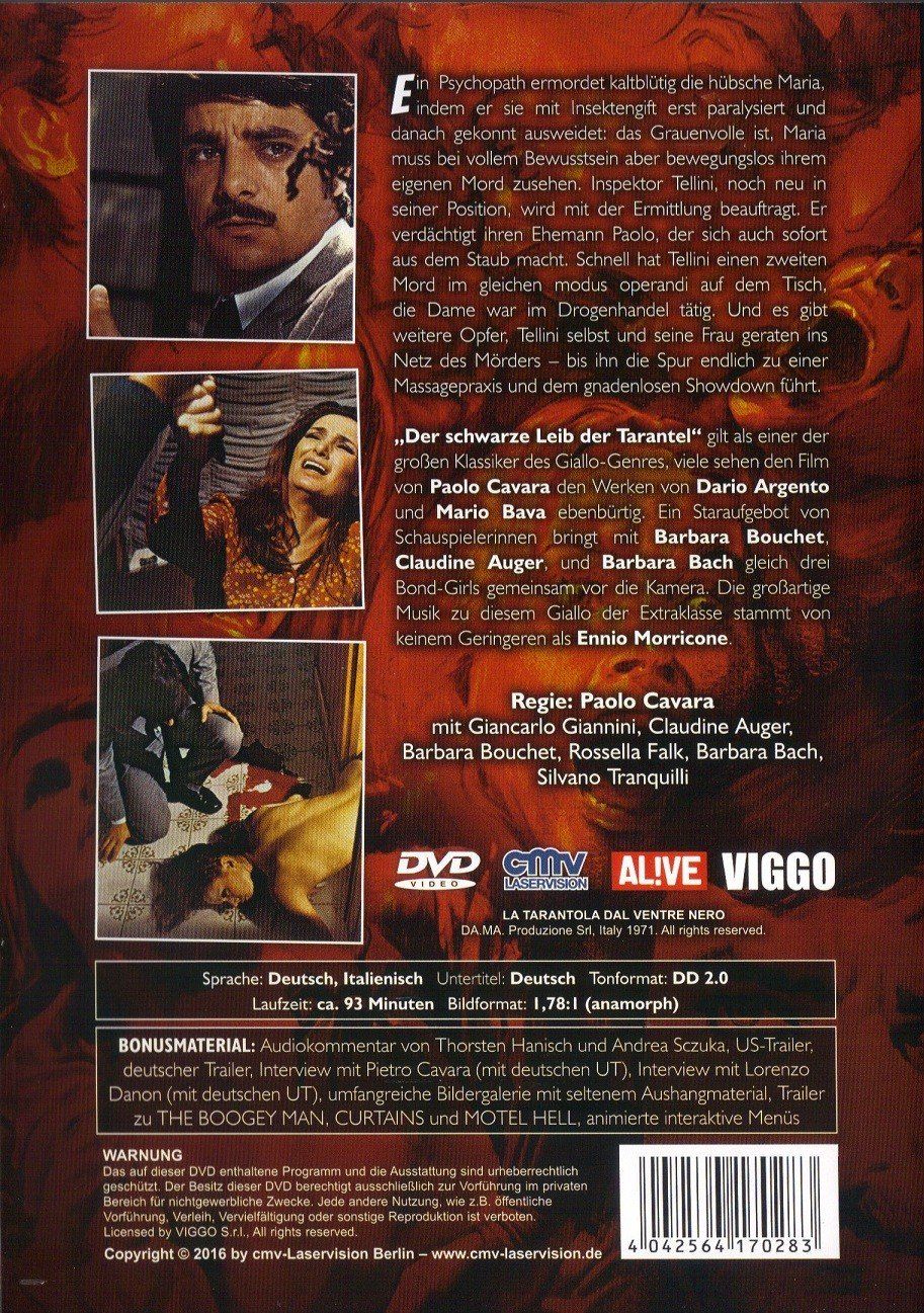 Tutti i DVDs: DER SCHWARZE LEIB DER TARANTEL – Usato da Reinach AG venduto da Masi 1