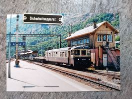 BLS Autozug Steuerwagen seitig - Stellwerk, Brig - Foto