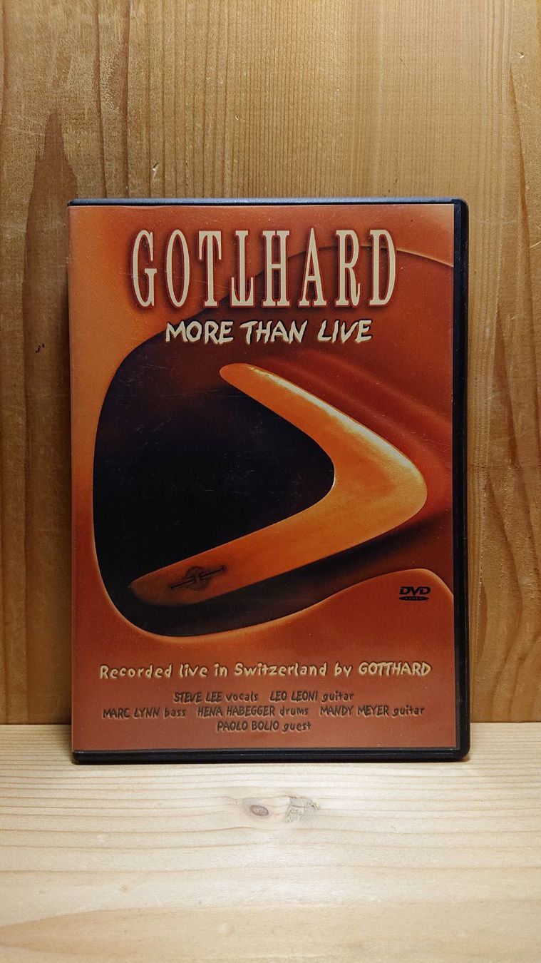 Tutti i DVDs: GOTTHARD More than Live auf DVD 2002 – Usato da Wilderswil venduto da Exebub