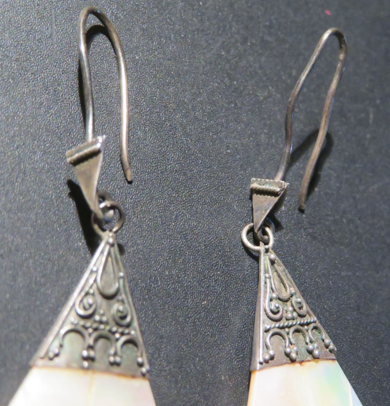 Boucles d'oreille: Ohranhänger Perlmutt, Silber 925 – D'occasion à Oberriet SG par Manick 2