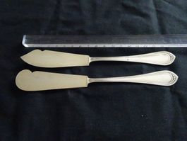 JEZLER VOLL SILBER 800 PUNZIERT 2 BUTTERMESSER CA. 62 GR