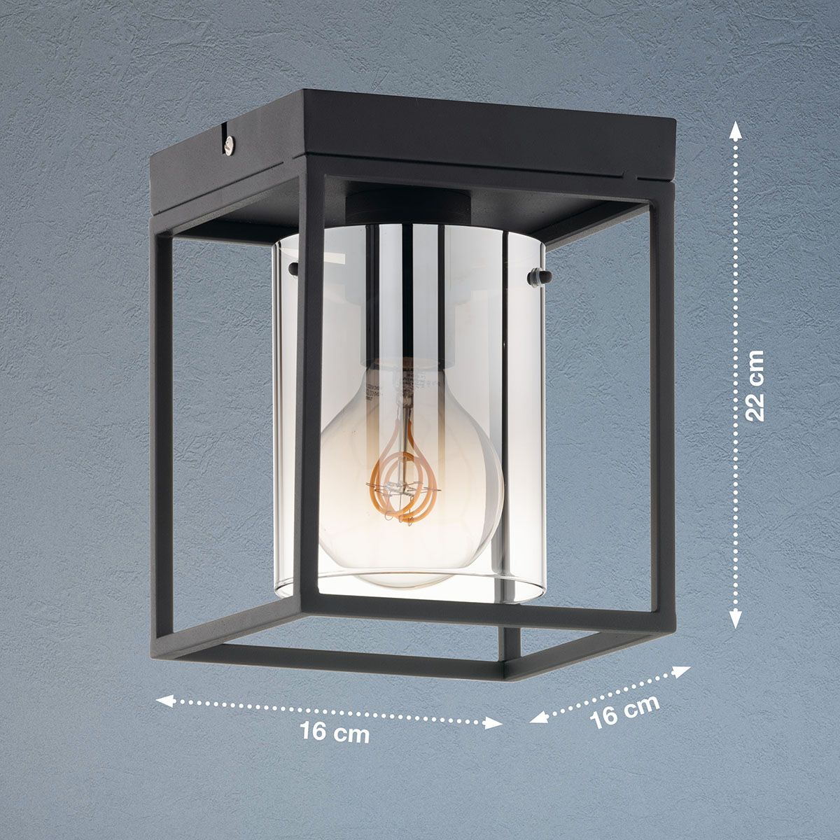 Lampadari & plafoniere: Deckenleuchte, 21 cm x 16 cm, Glas – Nuovo (secondo la descrizione) da Kreuzlingen venduto da Smart-Light 1