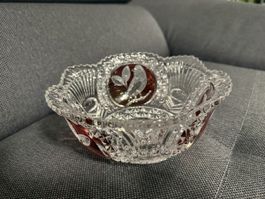 Hofbauer Kristall-Schale Red Bird