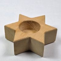 ⭐ Kleine Holzstern-Kerzenhalter ⭐