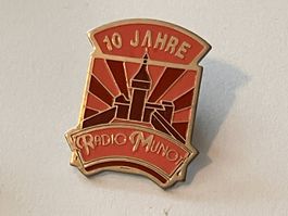 1 Pin Radio Muno 10 Jahre