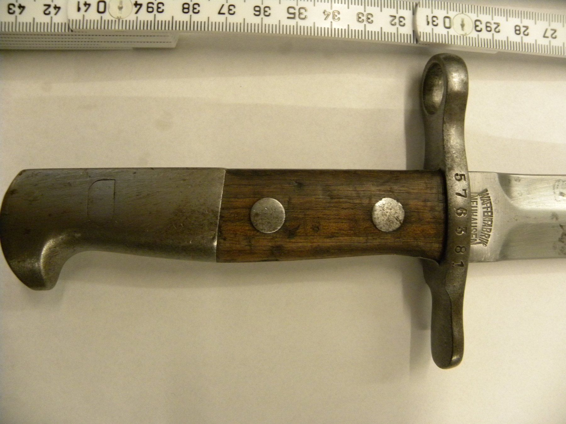 Schweizer Armee Ausrüstung & Ersatzteile: Bajonett 1918 – Gebraucht aus Gretzenbach von  2